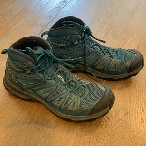 Salomon X Uktra hiking boots.